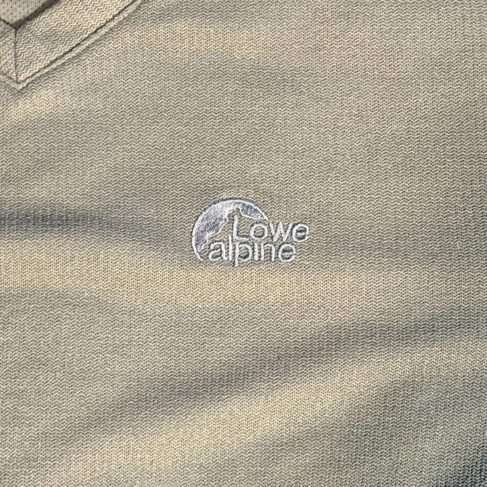 Vintage Lowe Alpine Aleutian Fleece Sweater Mens Large V Neck Green Made in Cana